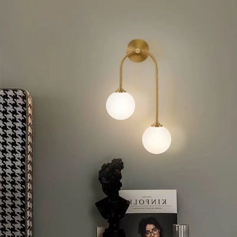 Étanche IP44 Applique Murale Chambre | Boule de Verre