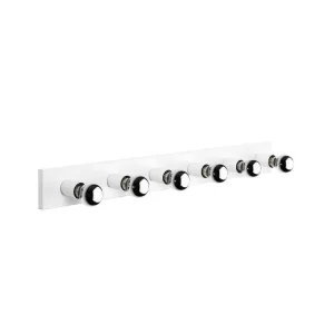 Étanche IP44 Applique Murale Interieur, Lampe Murale Industrielle Bois, Blanc 10x10x91 Cm