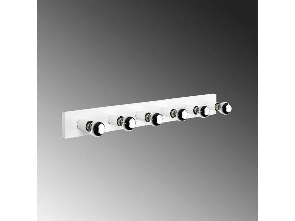 Étanche IP44 Applique Murale Interieur, Lampe Murale Industrielle Bois, Blanc 10x10x91 Cm