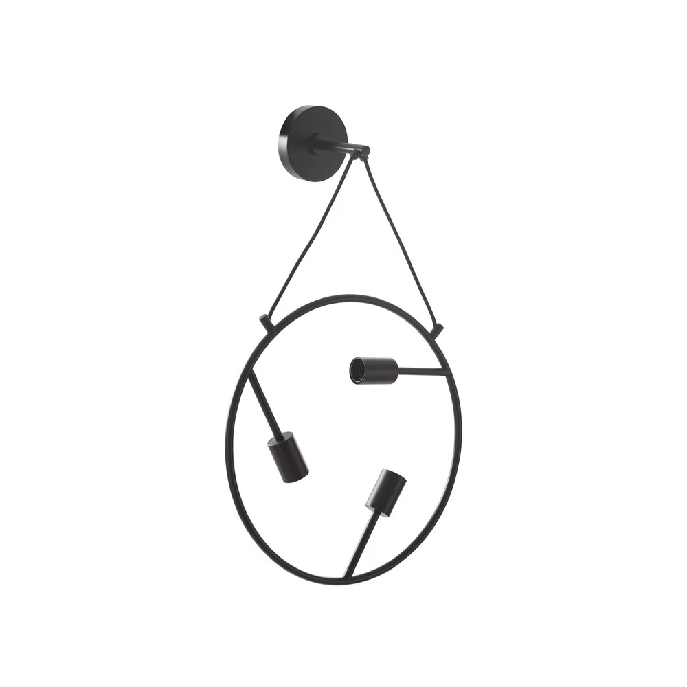 Étanche IP44 Applique murale Lucande Linnard en acier à 3 lampes