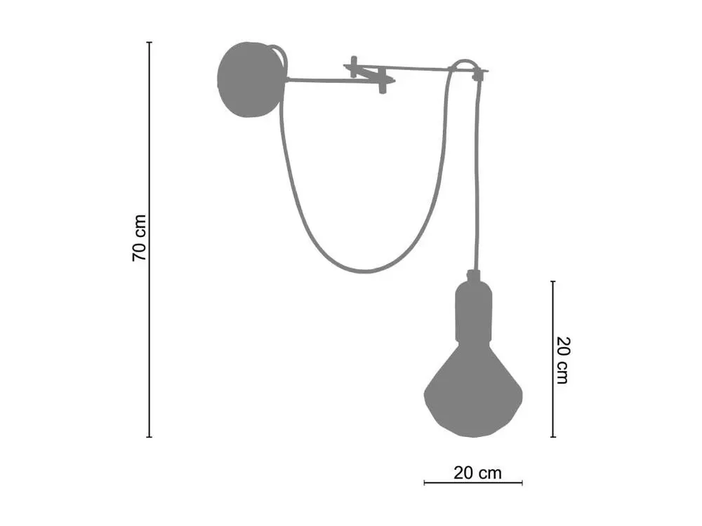 Étanche IP44 Applique verre claire 18 cm.