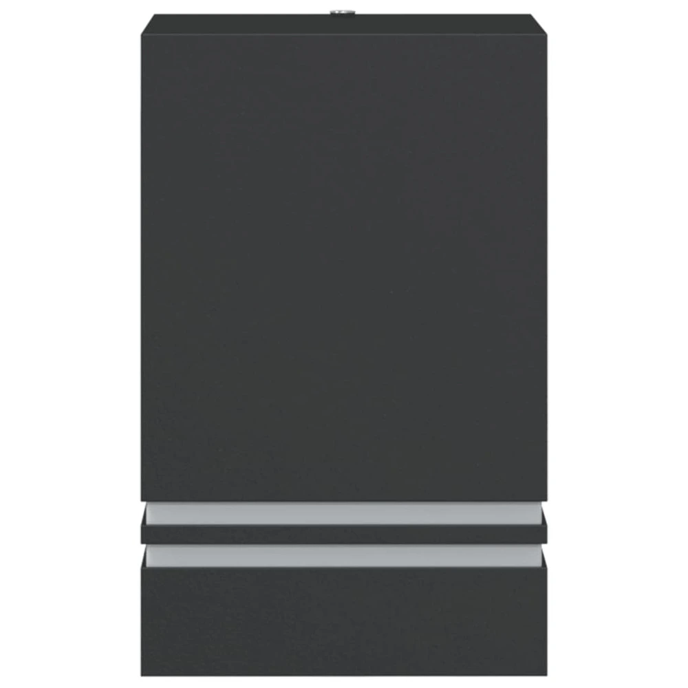 Étanche IP44 Appliques murales d'extérieur 2 pcs noir acier inoxydable
