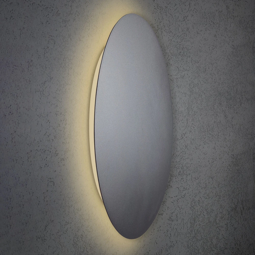 Étanche IP44 Escale Blade applique murale LED anthracite Ø 79 cm