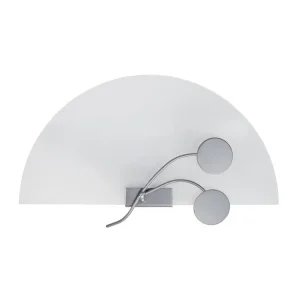 Étanche IP44 FLEUR DE OJO - Applique droit verre aluminium