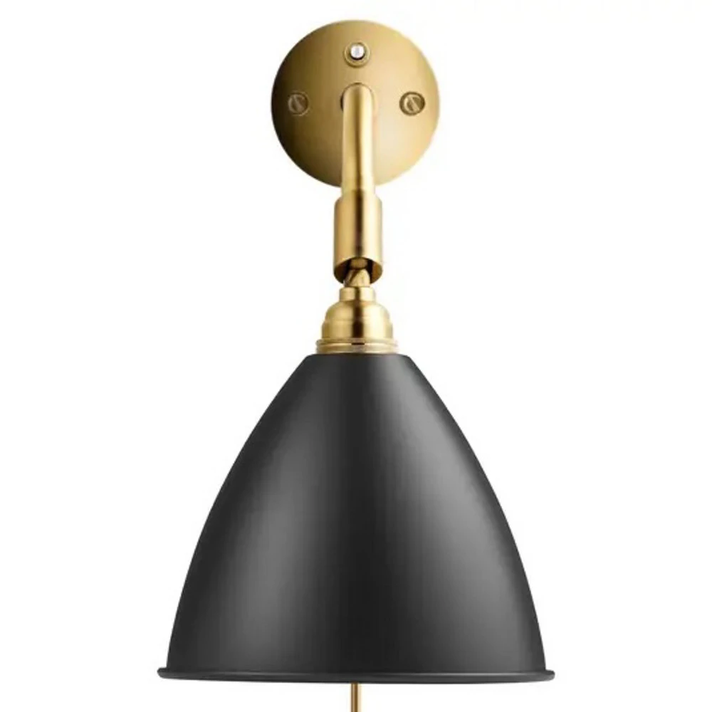 Étanche IP44 GUBI Bestlite BL7 applique laiton/noire