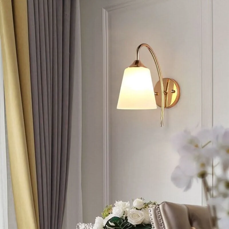 Étanche IP44 Lampe Applique Chevet Verre | Faro