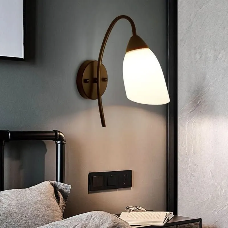 Étanche IP44 Lampe Applique Chevet Verre | Faro