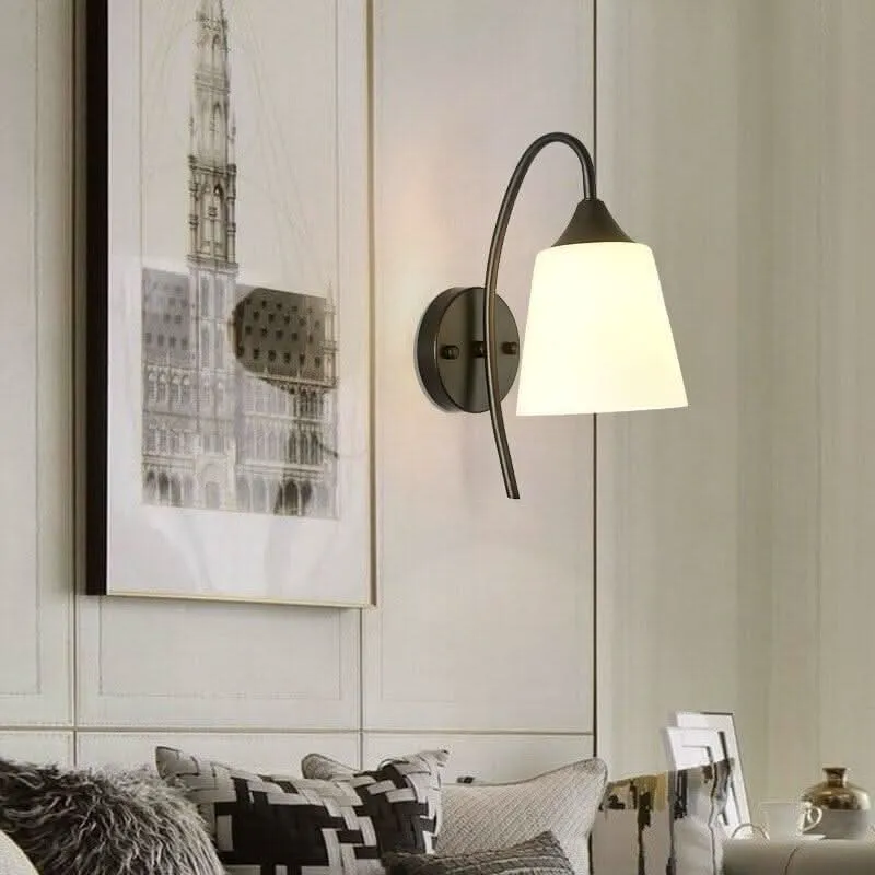 Étanche IP44 Lampe Applique Chevet Verre | Faro