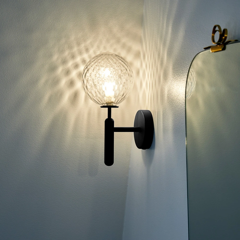 Étanche IP44 Nuura Miira Wall applique gris/transparent