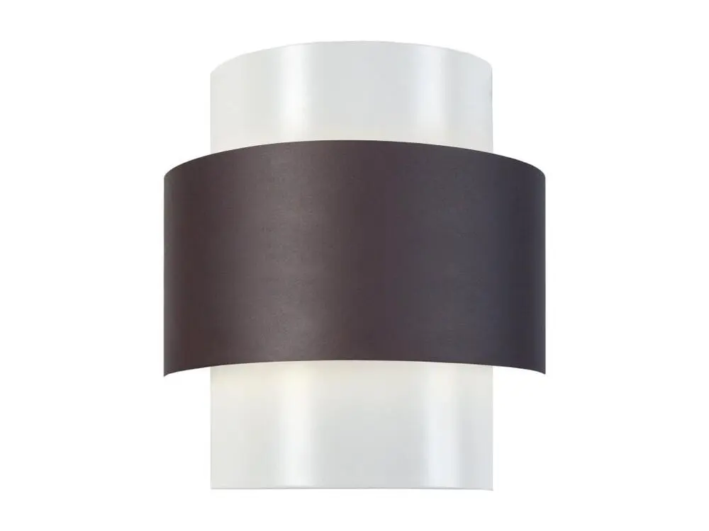 Étanche IP44 SESSANTA - Applique demi cylindrique métal marron