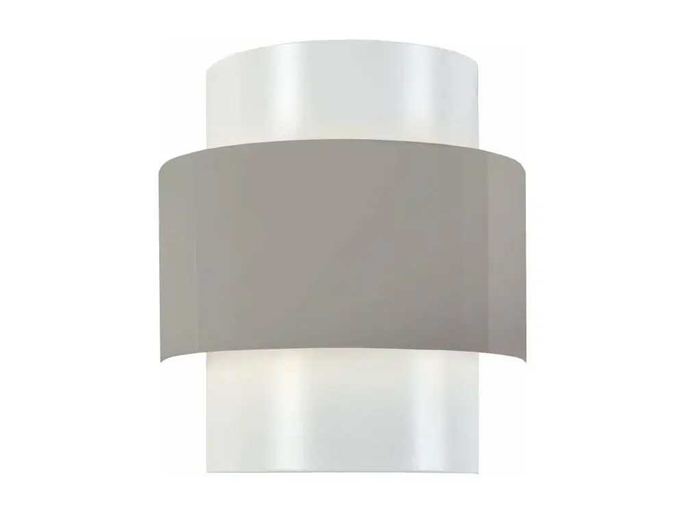 Étanche IP44 SESSANTA - Applique demi cylindrique métal taupe