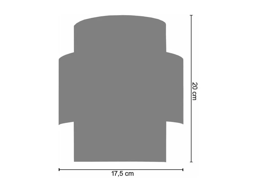 Étanche IP44 SESSANTA - Applique demi cylindrique métal taupe