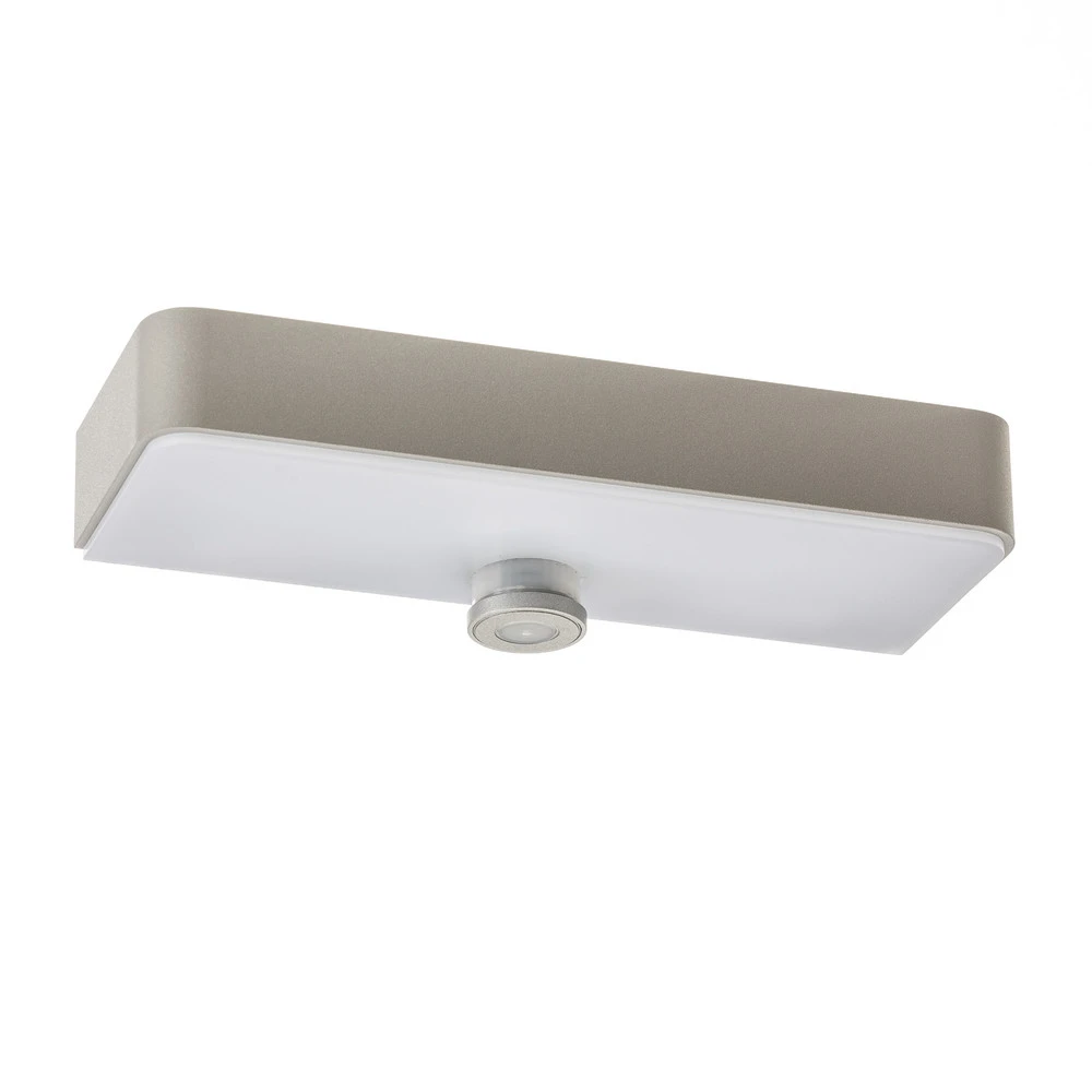 Étanche IP44 STEINEL Applique murale LED XSolar SOL-O S, argent, capteur