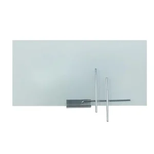 TOKYO - Applique droit verre aluminium pour miroir de salle de bain