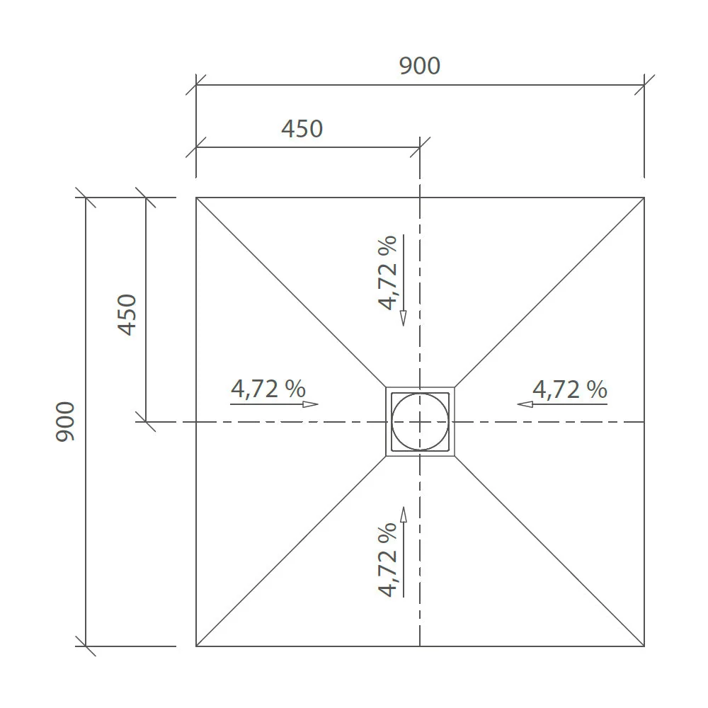 Fundo Top integro revêtement prêt-à-poser pour receveur, aspect pierre naturelle, carbone noir pour salle de bain et cuisine