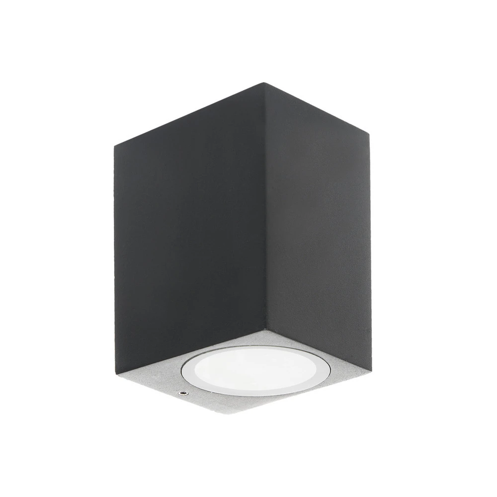 Prios applique d'extérieur Tetje, noir, angulaire, 10 cm à base d'eau | Sans odeur