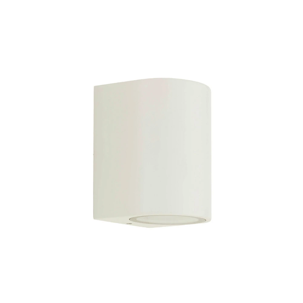 Professionnel Haute Couvrance Prios applique d'extérieur Tetje, blanc, rond, 10 cm