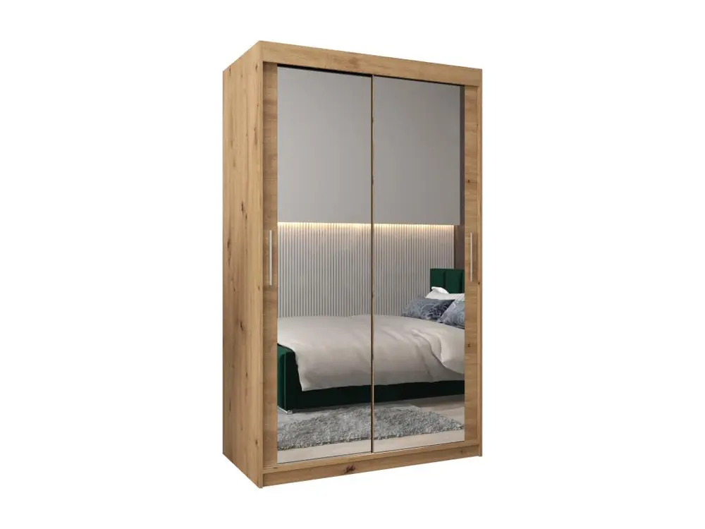 ARMOIRE TOKYO 3 DE PUERTAS CORREDERAS 200/120/62 2 puertas (Artisan/Artisan) avec Garantie 2 Ans