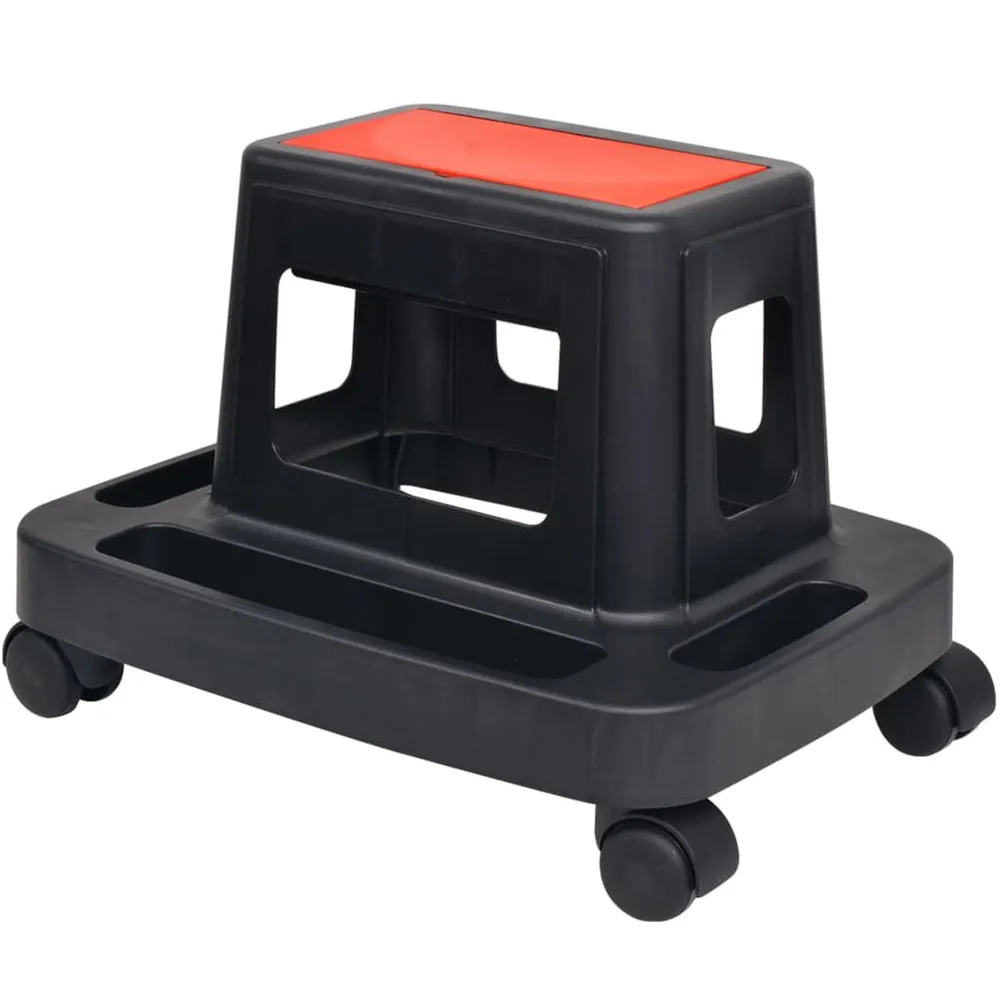 Boîte de Transport Tabouret d'atelier roulant avec rangement 150 kg