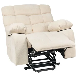Electric Recliner Chair ARES Fabric Light Chamois
