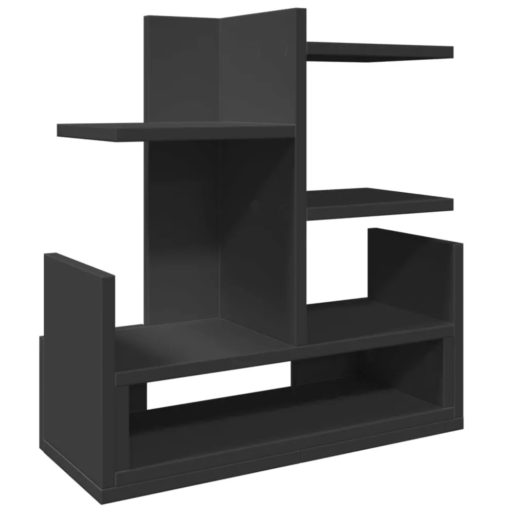Organisateur armoire de bureau 49 x 20 x 52,5 cm bois d'ingénierie Noir jais 02_0043574