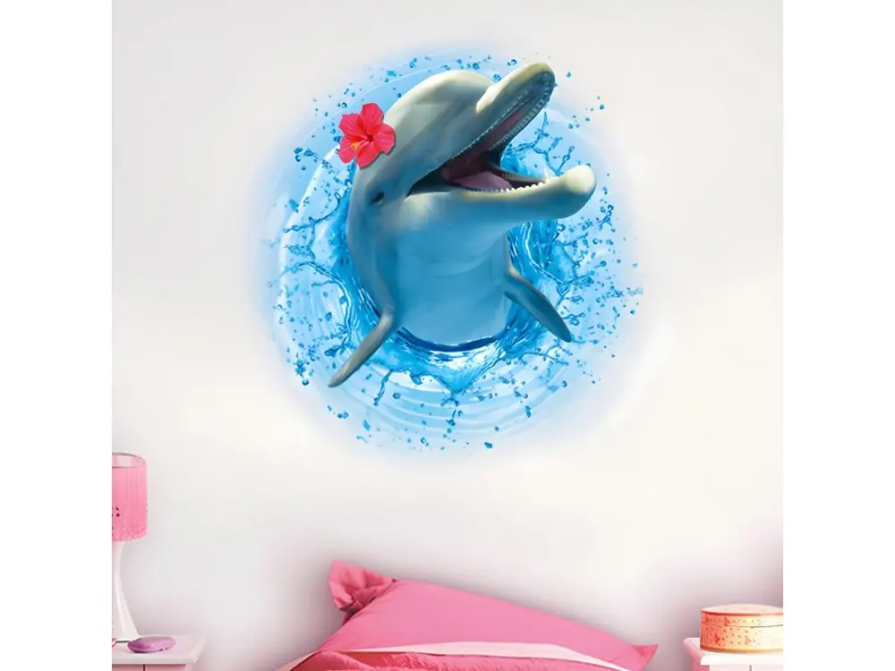 Autocollant Mural Dauphin pour chambre d'enfant