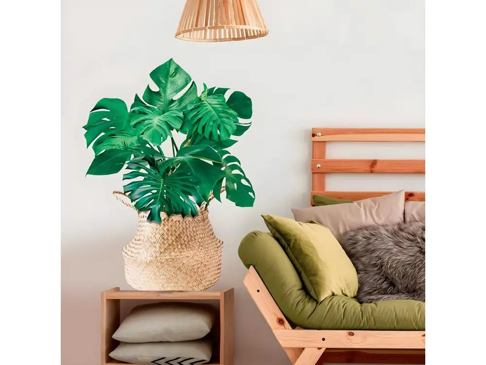 Autocollant Mural Plante pour salon et séjour