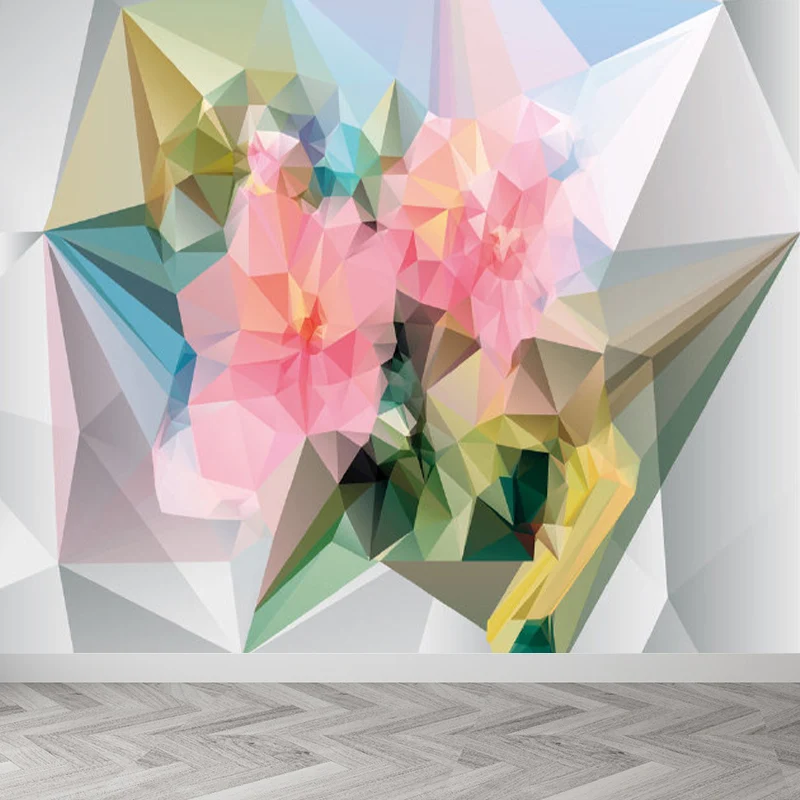 Décalcomanie arbre Autocollant Mural à motif de diamant, revêtement Mural décoratif tendance de cuisine, fait sur mesure