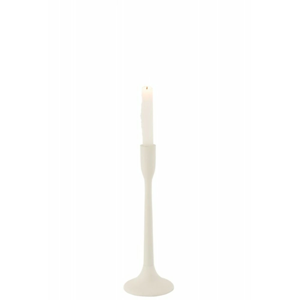 Chandelier en métal blanc 11x11x30 cm
