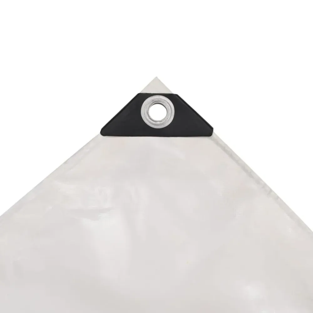 Bâche bâche polyvalente et résistante 650 g / m² 2,5 x 3,5 m blanc 02_0002201