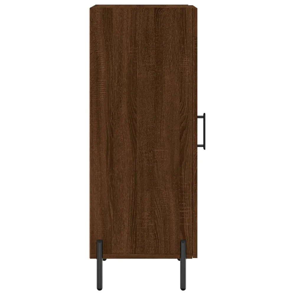 Buffet bahut commode armoire meuble de rangement organisateur cuisine salle de séjour salon 34,5 x 34 x 90 cm bois d'ingén...