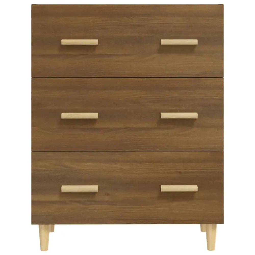 Buffet bahut commode armoire meuble de rangement organisateur cuisine salle de séjour salon 70 x 34 x 90 cm bois d'ingénie...
