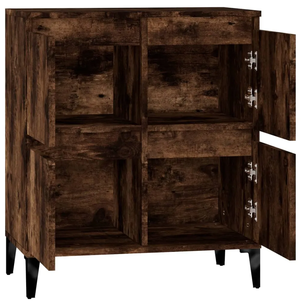 Buffet bahut commode armoire meuble de rangement organisateur cuisine salle de séjour salon 60 x 35 x 70 cm bois d'ingénie...