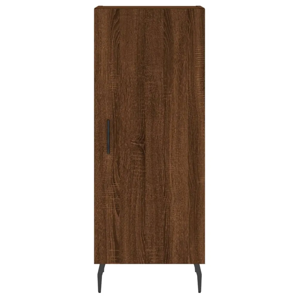 Buffet bahut commode armoire meuble de rangement organisateur cuisine salle de séjour salon 34,5 x 34 x 90 cm bois d'ingén...