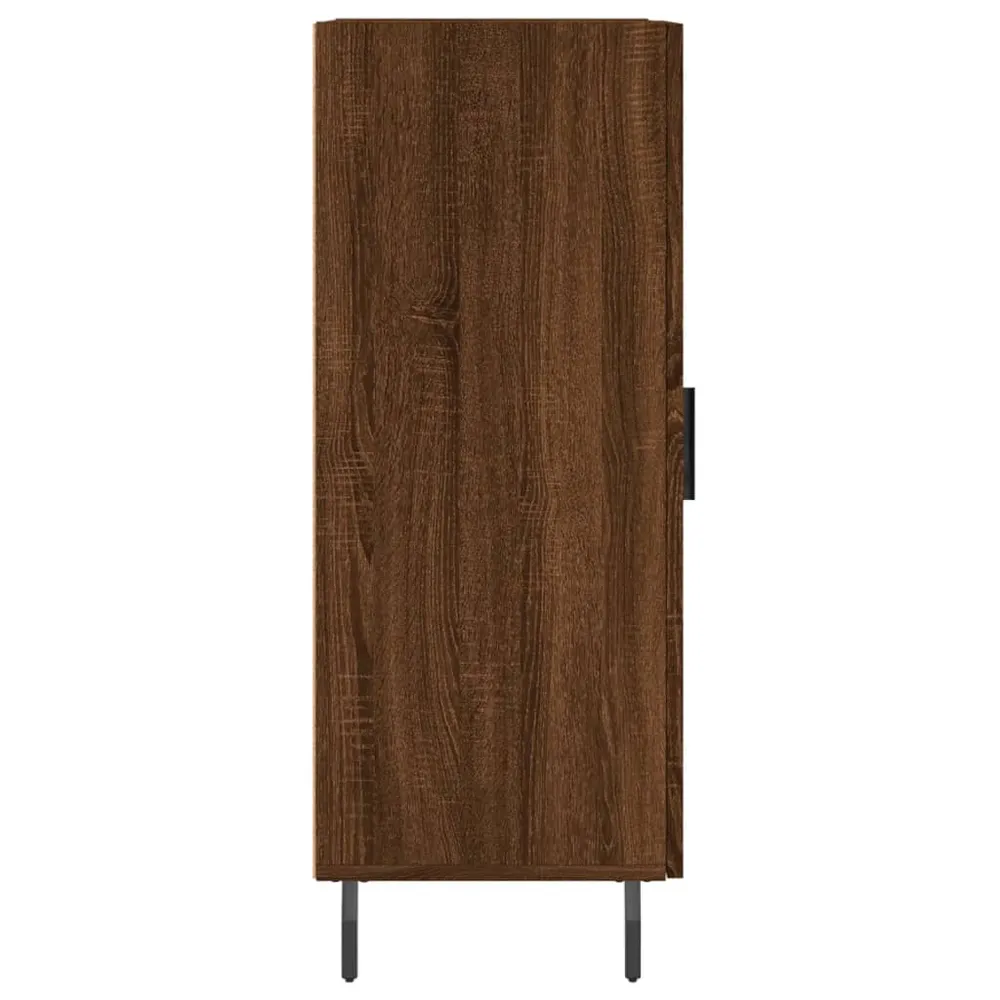 Buffet bahut commode armoire meuble de rangement organisateur cuisine salle de séjour salon 34,5 x 34 x 90 cm bois d'ingén...
