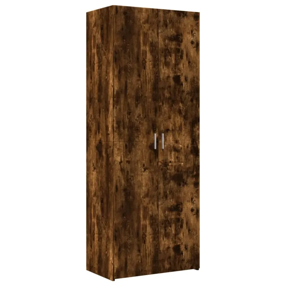 Buffet bahut commode armoire meuble de rangement organisateur cuisine salle de séjour salon haut 70 x 42,5 x 185 cm bois d...