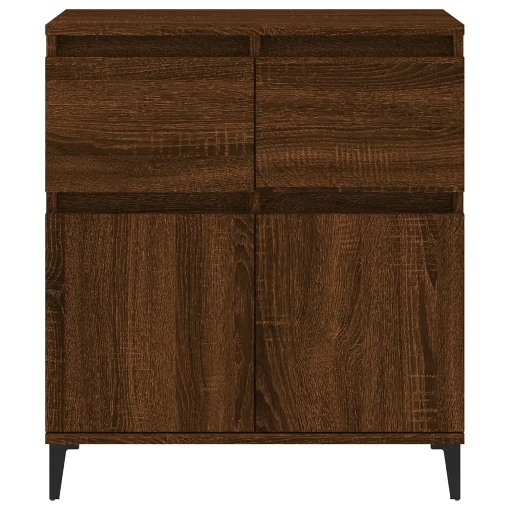 Buffet bahut commode armoire meuble de rangement organisateur cuisine salle de séjour salon 60 x 35 x 70 cm bois d'ingénie...