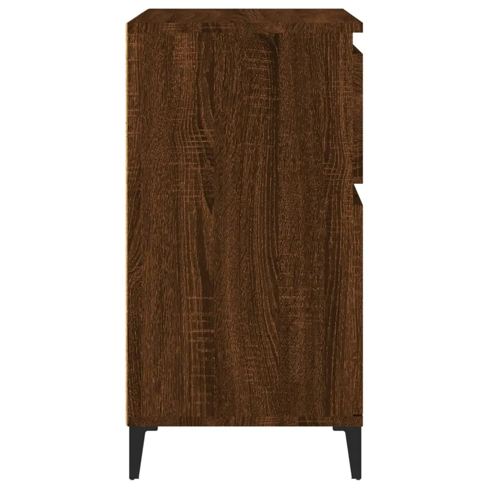Buffet bahut commode armoire meuble de rangement organisateur cuisine salle de séjour salon 60 x 35 x 70 cm bois d'ingénie...