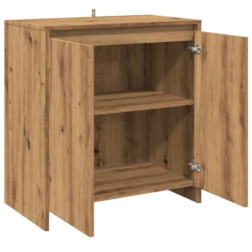 Buffet bahut commode armoire meuble de rangement organisateur cuisine salle de séjour salon artisanal 70 x 41 x 75 cm bois...