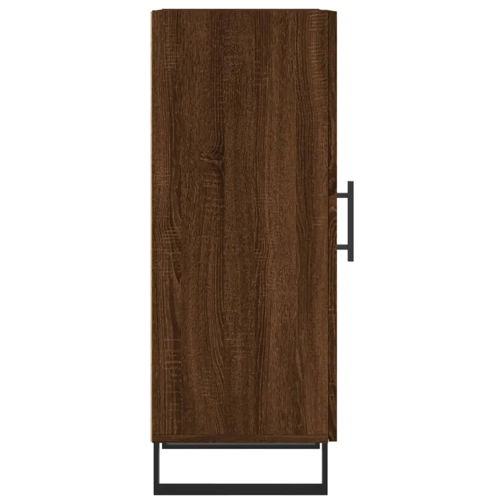 Buffet bahut commode armoire meuble de rangement organisateur cuisine salle de séjour salon 34,5 x 34 x 90 cm bois d'ingén...