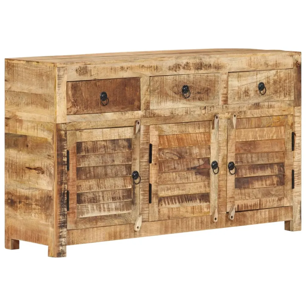 Buffet bahut commode armoire meuble de rangement organisateur cuisine salle de séjour salon 110 x 30 x 65 cm bois massif d...