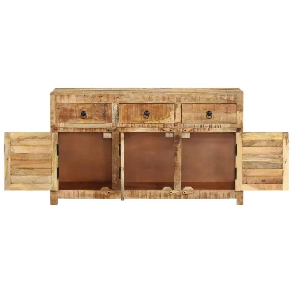 Buffet bahut commode armoire meuble de rangement organisateur cuisine salle de séjour salon 110 x 30 x 65 cm bois massif d...