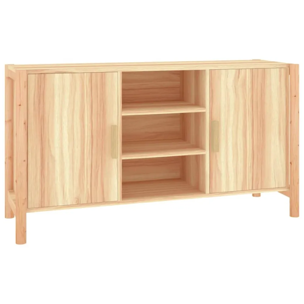 Buffet bahut commode armoire meuble de rangement organisateur cuisine salle de séjour salon 107 x 38 x 60 cm bois d'ingéni...