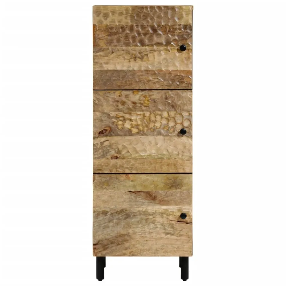Buffet bahut commode armoire meuble de rangement organisateur cuisine salle de séjour salon 40 x 33 x 110 cm bois de mangu...