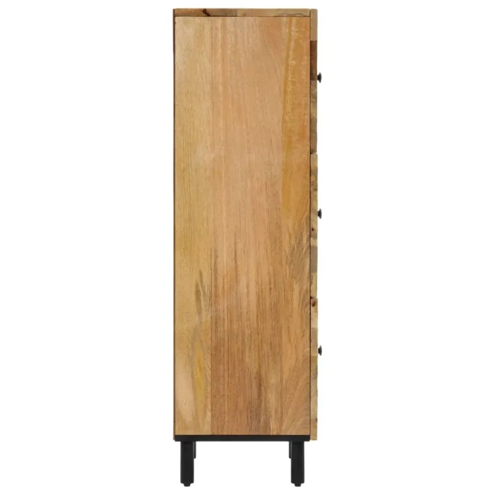Buffet bahut commode armoire meuble de rangement organisateur cuisine salle de séjour salon 40 x 33 x 110 cm bois de mangu...