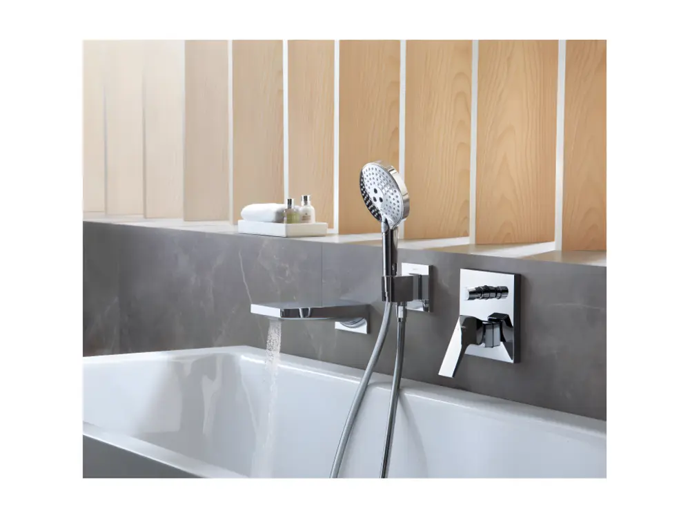 HANSGROHE Façade Metropol mitigeur bain douche encastré Blanc mat avec corps encastré et outil