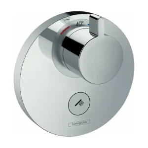 HANSGROHE Facade pour mitigeur thermostatique encastré ShowerSelect S haut débit avec une sortie permanente et un robinet...