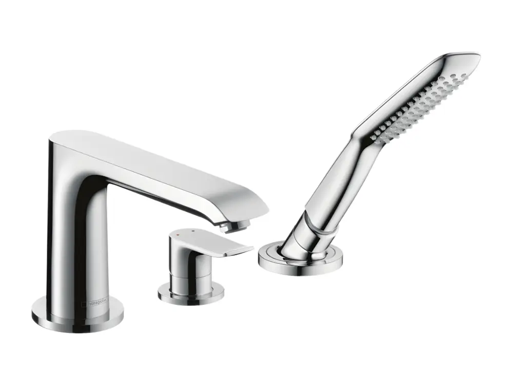 HANSGROHE Mitigeur 3 trous Metris baignoire Chromé avec Corps encastré