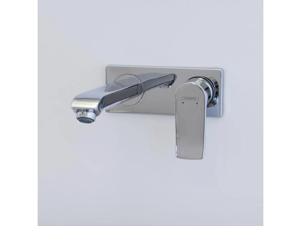 Mitigeur lavabo mural HANSGROHE Metris + corps encastré | Economie d'eau