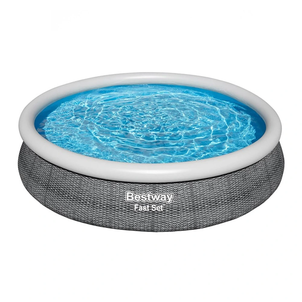 Piscine autoportée bestway immédiat set™ aspect rotin 3,66 x 0,76 m